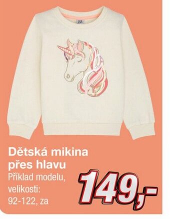 Kik Dětská mikina přes hlavu nabídka