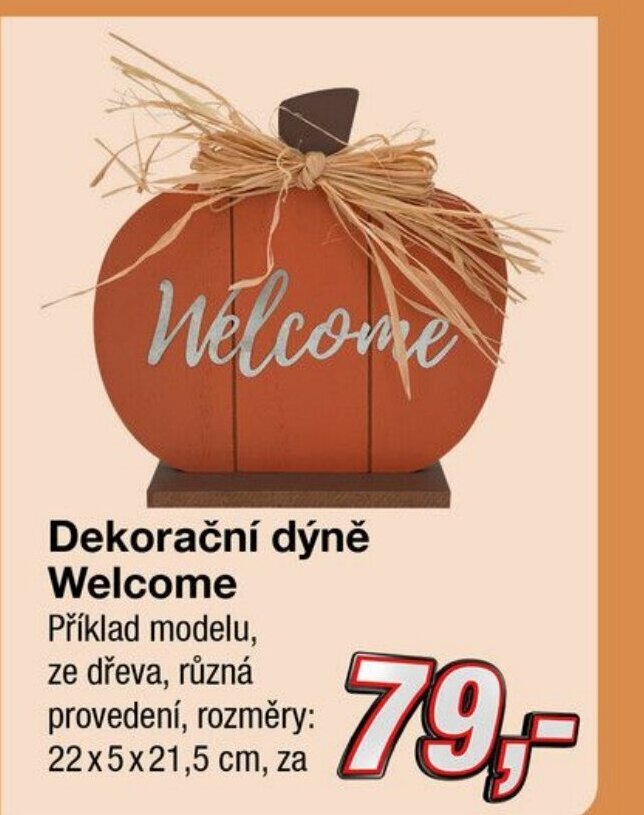 Kik Dekorační dýně Welcome nabídka