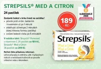 STREPSILS MED A CITRON
