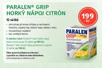 mojelekarna.cz PARALEN GRIP HORKÝ NÁPOJ CITRÓN nabídka