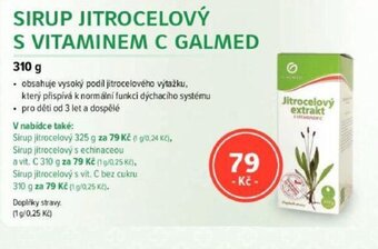 SIRUP JITROCELOVÝ S VITAMINEM C GALMED