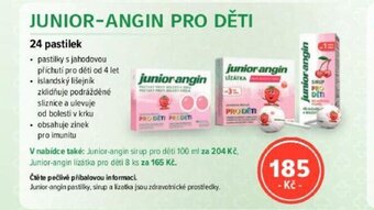mojelekarna.cz JUNIOR-ANGIN PRO DĚTI nabídka
