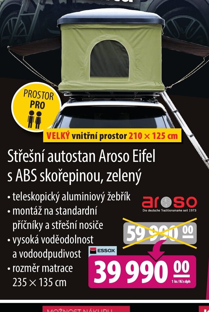 FILSON Store Střešní autostan Aroso Eifel s ABS skořepinou, zelený nabídka