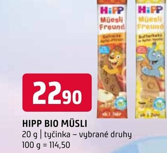 Terno HIPP BIO MÜSLI nabídka