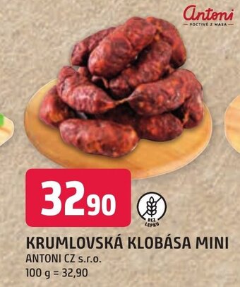 Trefa KRUMLOVSKÁ KLOBÁSA MINI nabídka