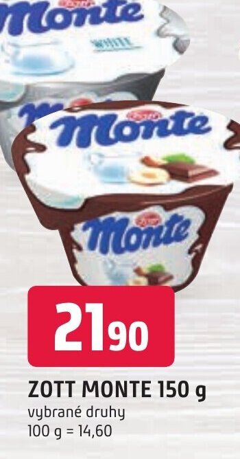 Trefa ZOTT MONTE 150 g nabídka