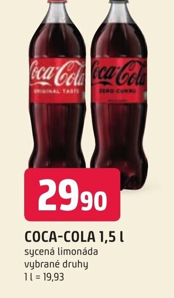 Trefa COCA-COLA 1,5 L nabídka