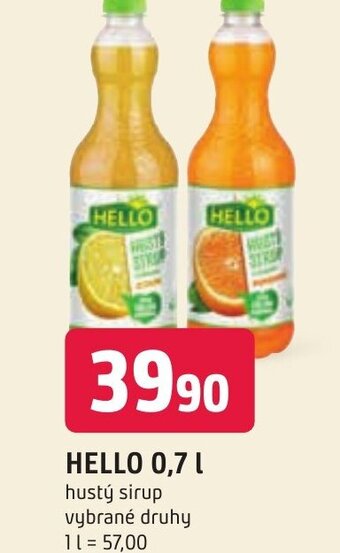 Trefa HELLO 0,7 L nabídka