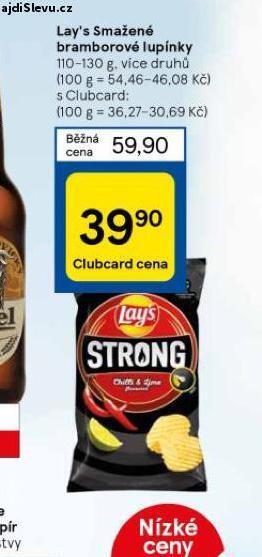 Tesco Lay´s smažené bramborové lupínky nabídka