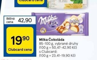 Tesco Milka čokoláda nabídka