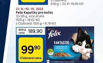 Tesco Felix kapsičky pro kočky nabídka