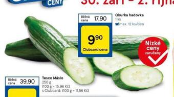 Tesco Okurka hadovka nabídka