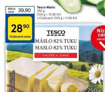 Tesco Tesco máslo nabídka