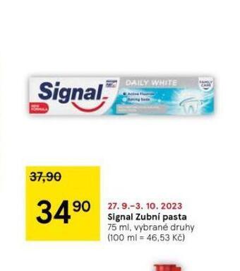 Tesco Signal zubní pasta nabídka