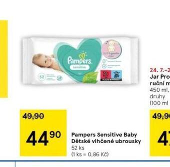 Tesco Pampers dětské vlhčené ubrousky nabídka