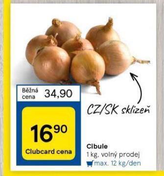 Tesco Cibule nabídka