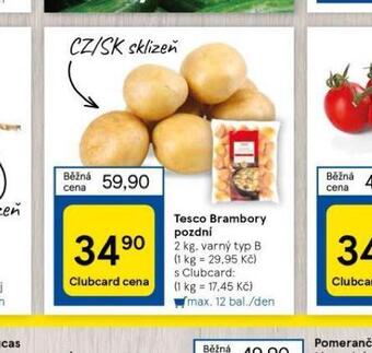 Tesco Brambory pozdní nabídka