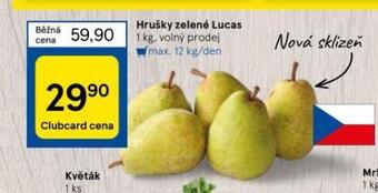 Tesco Hrušky zelené lucas nabídka
