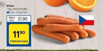 Tesco Mrkev nabídka