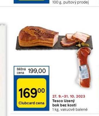Tesco Uzený bok bez kosti nabídka