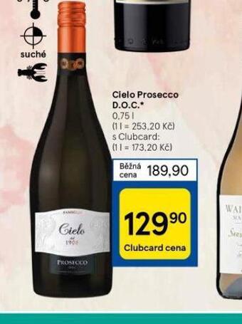 Tesco Cielo prosecco d.o.c nabídka
