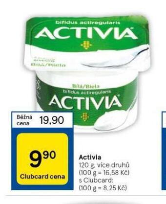 Tesco Activia nabídka