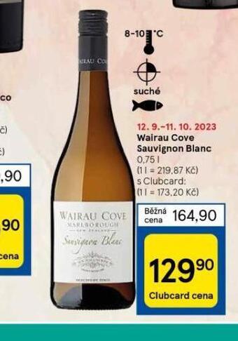 Tesco Wairau cove sauvignon blanc nabídka