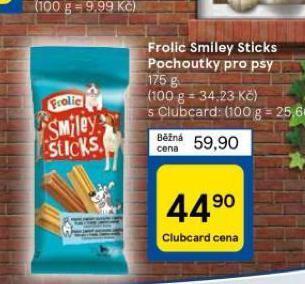Tesco Frolic smiley sticks pochoutky pro psy nabídka
