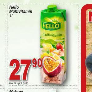 Hruška Hello multivitamin nabídka