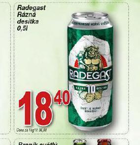Hruška Pivo radegast rázná 10 nabídka
