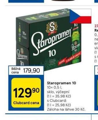 Tesco Pivo staropramen 10 nabídka
