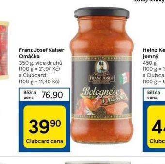 Tesco Franz josef kaiser omáčka nabídka