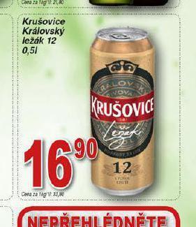 Hruška Pivo krušovice 12 královský ležák nabídka