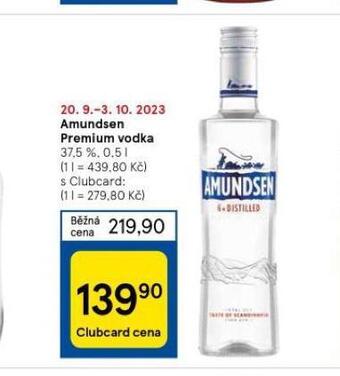 Tesco Amundsen premium vodka nabídka