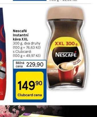 Tesco Nescafé instantní káva xxl nabídka