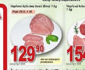 Hruška Vepřová kýta bez kosti nabídka