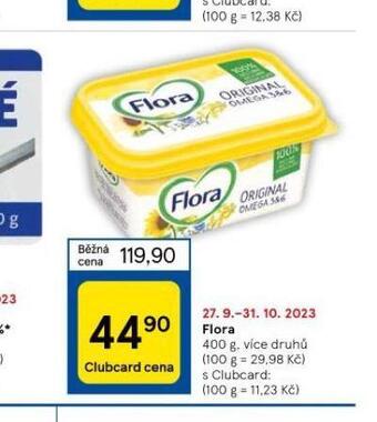 Tesco Flora nabídka