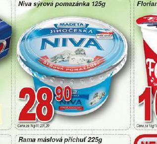 Hruška Niva sýrová pomazánka nabídka