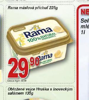 Hruška Rama máslová příchuť nabídka