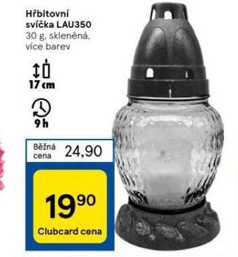 Tesco Hřbitovní svíčka lau350 nabídka