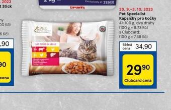 Tesco Pet specialist kapsičky pro kočky nabídka