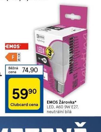 Tesco Emos žárovka nabídka