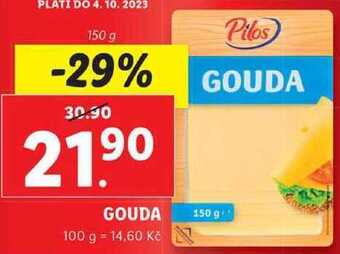Lidl Gouda, 150 g nabídka
