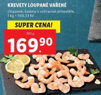 Lidl Krevety loupané vařené, 300 g nabídka