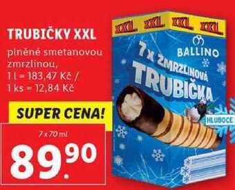 Lidl Trubičky xxl, 7x 70 ml nabídka