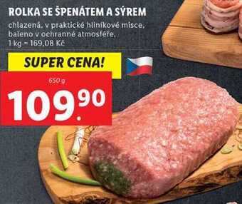 Lidl Rolka se špenátem a sýrem, 650 g nabídka