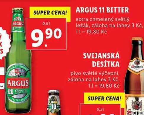Lidl Argus 11 bitter, 0,5 l nabídka