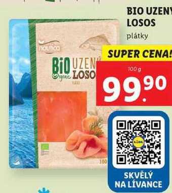 Lidl Bio uzený losos, 100 g nabídka