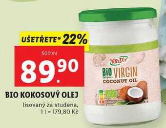 Lidl Bio kokosový olej, 500 ml nabídka