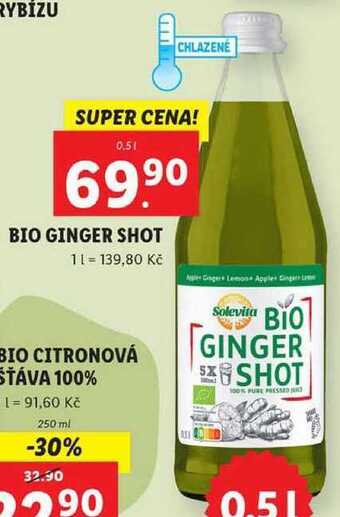 Lidl Bio ginger shot, 0,5 l nabídka
